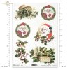 uśmiechnięty, Święty Mikołaj, ostrokrzew, święta, Boże Narodzenie, zima, koszyk, patefon, gramofon, R182, sChristmas motifs, decorations, smile, Santa Claus, holly, Christmas, winter, basket, patefon, turntable, Weihnachten, Winter, lächelnd, Weihnachtsma